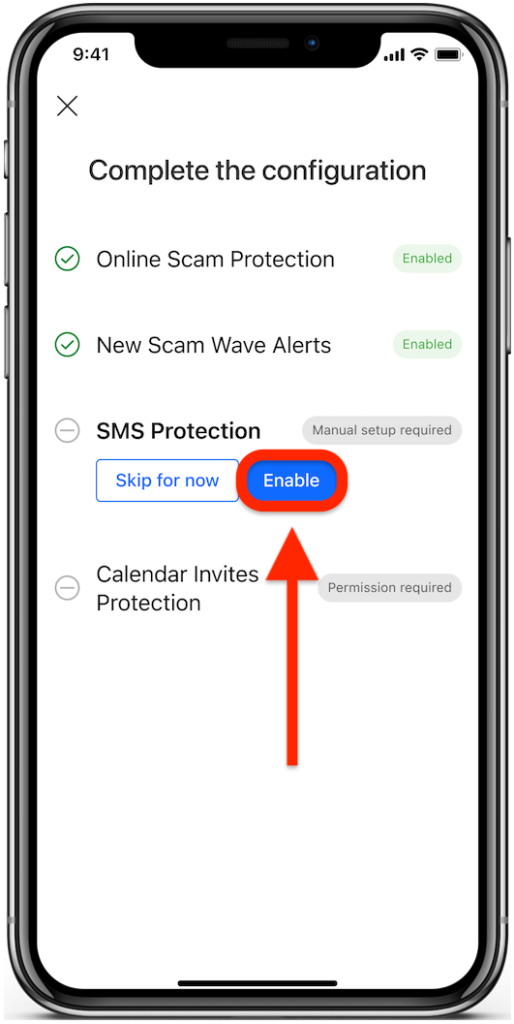 Bescherming tegen sms - Scam Copilot iOS